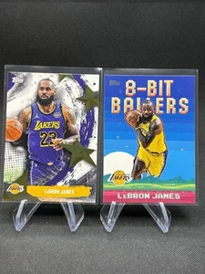2025-26 Topps Basketball LeBron James Stars Of NBA #SA-6 + 8-Bit Ballers Lakers - Bild 1 von 2