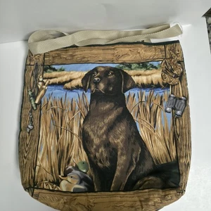 Vintage Labrador Dog Handmade Wildlife Large Tote Bag Purse - Picture 1 of 10