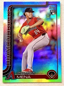 2025 Topps Series 1 Christian Mena Rainbow Foil Parallel RC #120 Diamondbacks - Picture 1 of 2