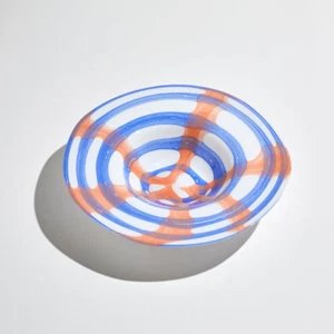 Ben David - Vivid Check Fruit Bowl - Indigo - Picture 1 of 1