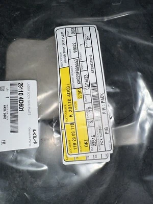 Nuevo protector contra salpicaduras del motor delantero para Kia Sedona HY1228142 291104D601 2006-2014 Foto 1 de 3