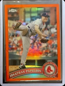 Jonathan Papelbon - 2011 Topps Chrome Baseball - Orange Refractor #49 - Bild 1 von 1