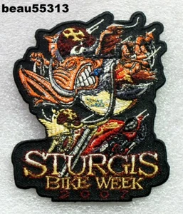 ⭐2007 STURGIS SOUTH DAKOTA HARLEY BIKE WEEK VEST JACKET PATCH - Picture 1 of 1