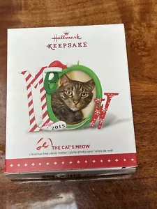 Marco de fotos del árbol de Navidad 2015 The Cat's Maow Hallmark adorno - Imagen 1 de 4