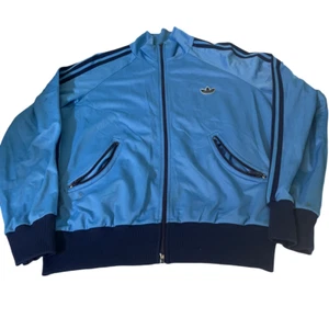 Adidas 70s Vintage Men Unisex Zip Track Top Jacket Light Skye Blue | SKU 6210 - Bild 1 von 4