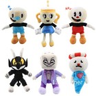 Figurines en peluche neuves Cuphead Mugman calice fantôme diable patron roi dés poupée bébé à