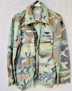 US Military Woodland Camo Army jacket Adult size small light weight - Picture 1 of 7
