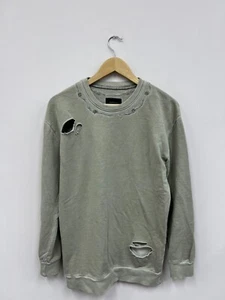 Drop Dead Disstressed Sweatshirt Oversized Size XS/S - Picture 1 of 8
