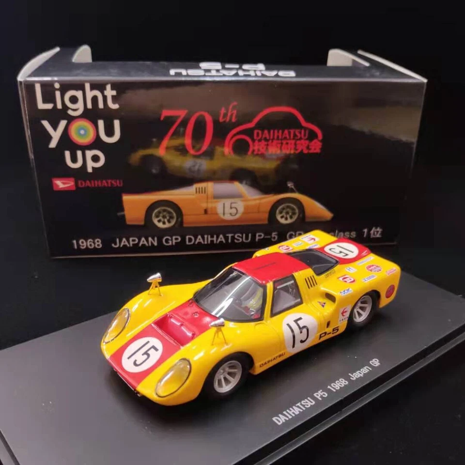 EBBRO 1/43 DAIHATSU P5 Japan GP 1968 No. 15 Yellow Red # 45510 - Image 1 of 4