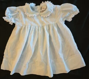 Vintage 1980s Baby Girl Spring Easter Blue Dress by Bryan Sz 18mos. Great Cond! - Picture 1 of 6