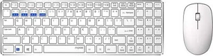 Rapoo 9300M kabelloses Multi-Mode Deskset Tastatur & Maus weiß QWERTZ (DE) - Bild 1 von 2
