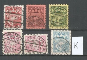 Latvia used stamps  post offices cancellation - Picture 1 of 1
