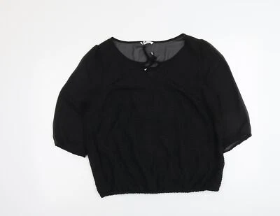 BHS Womens Black Polyester Blend Blouse Size 14 - Image 1 of 4