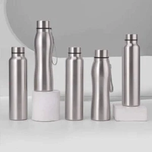 Edelstahl Trinkflasche Wasserflasche 1 Liter Wasserflasche Metal - Bild 1 von 9