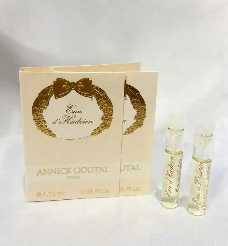 (2 PIEZAS) EAU D'HADRIEN Annick Goutal EDT 0,06 oz-1,75 ml FRASCO DE MUESTRA DE SALPICADURAS (C14 Foto 1 de 1