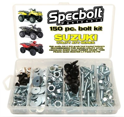 150pc SUZUKI UTIL ATV Bolt Kit LTA King Quad Runner Eiger LTF Ozark LT-& 4x4 2x4 - Image 1 of 4