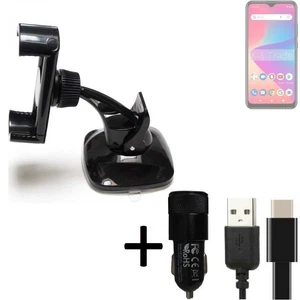 Pour BLU G52L Support téléphone voiture + CHARGEUR titulaire mount holder - Afbeelding 1 van 6