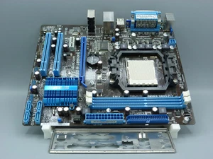 Asus M4N68T-M LE V2 Rev. 1.00 Mainboard LGA AM3 + I/O Shield - Bild 1 von 2