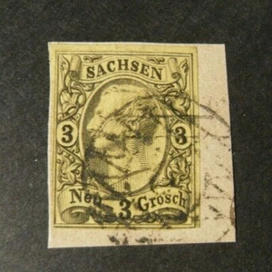 DEUTSCHLAND,GERMANY,Alter Staat SACHSEN 1855" Bildnisse Friedrich Sin." 3ngr Mi.11 - Bild 1 von 1