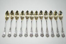 Durgin Sterling Silver Empire 1895 Fruit / Citrus Spoons - Set of 12 -  NO MONO 