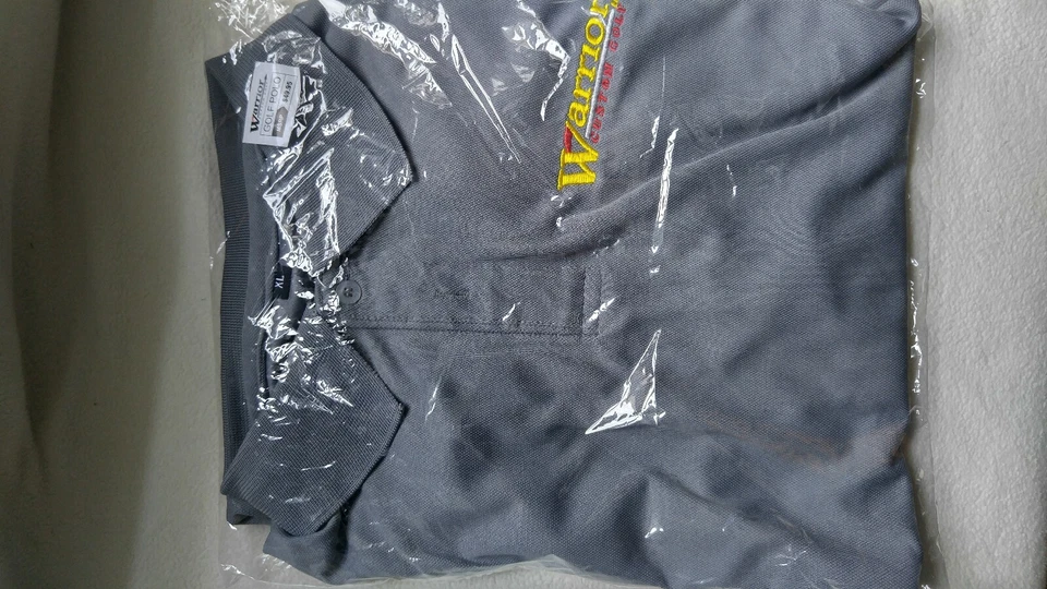 Polo WARRIOR CUSTOM GOLF Bordado Verde XL ¡Nuevo! Grandes originales americanos Foto 1 de 4