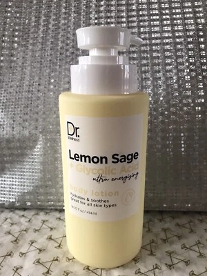 Dr. Wellness Lemon Sage + Glycolic Acid Body Lotion 414ml New - Image 1 of 2