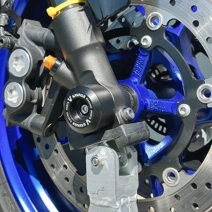 Front & Rear Set Axle Crash Bobbin Sliders YAMAHA MT-09 / TRACER 900GT 2021-2023 - Picture 1 of 6
