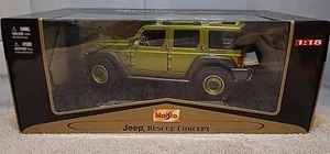 Boxed Jeep Rescue Concept Premiere Edition Metal Die Cast Model 1/18 Maisto - Picture 1 of 9