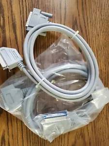 6 Foot Parallel Printer Cable Right Angle DB25 MALE TO CENTRONIC MALE (2 Pack) - Picture 1 of 4
