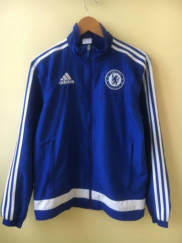Chelsea FC 2015 2016 Adidas football soccer track top jacket. Size S Cover
