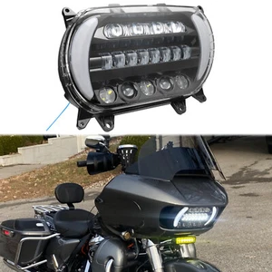 For Harley Road Glide FLTR FLTRX FLTRXS FLTRU FLTRXSE 2015-24 LED DRL Headlight - Picture 1 of 20