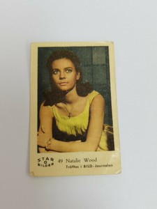 NATALIE WOOD STAR BILDER D#49 - 60's DUTCH GUM CARD