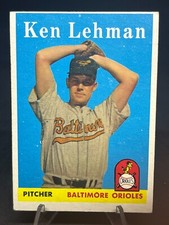 1958 Topps Baseball Card Ken Lehman #141 EX!! Range KB