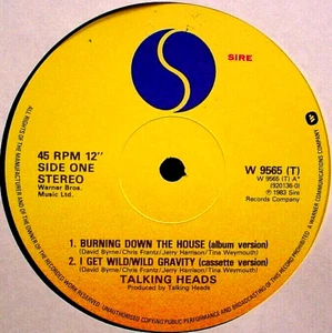 TALKING HEADS - Burning Down The House +2 - '83 UK Sire label NM 12" 45rpm EP - Picture 1 of 3