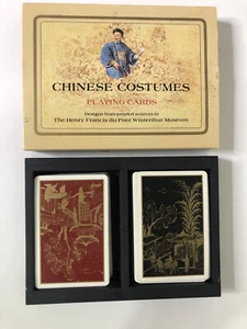 1984 Chinese Costumes Playing Cards - Two Complete Decks with Case - Picture 1 of 6