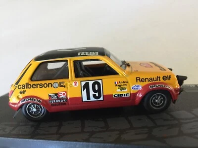 1978 RENAULT 5 ALPINE MONTE CARLO RALLY - J.RAGNOTTI / JM.ANDRIE - IXO 1/43 NEW - Image 1 of 4