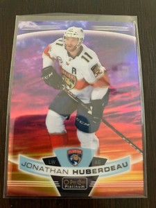 2019-20 OPC Platinum #87 Jonathan Huberdeau Sunset Parallel