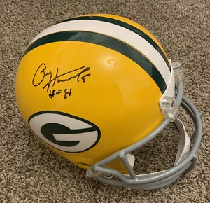 PAUL HORNUNG AUTOGRAPHED FULL SIZE REP HELMET GREEN BAY PACKERS HOF81 JSA COA - Picture 1 of 5