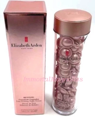 2027+ Elizabeth Arden Retinol Ceramide 90 Capsules LINE ERASING NIGHT SERUM - Image 1 of 4
