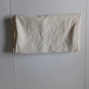 Williams Sonoma Linen Double Hemstitch Tablecloth 70x90" Cream Catalog Return - Picture 1 of 3