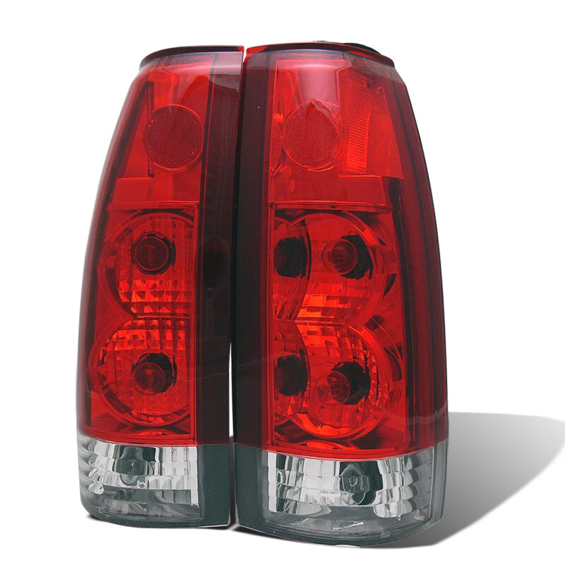 CG Fit 1988-1998 Chevy C/K 1500/2500 Red/Clear Tail Lights Set — 第 1/1 张图片