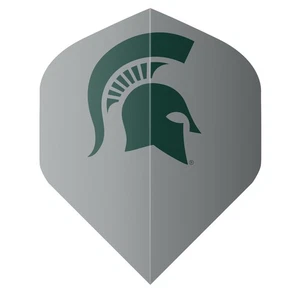 NCAA Michigan State Grey Standard Dart Flights - Picture 1 of 1