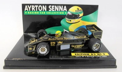Minichamps 1/43 Scale AS2 43 No.9 Lotus 97 T Renault Turbo 1985 Ayrton Senna - Image 1 of 4