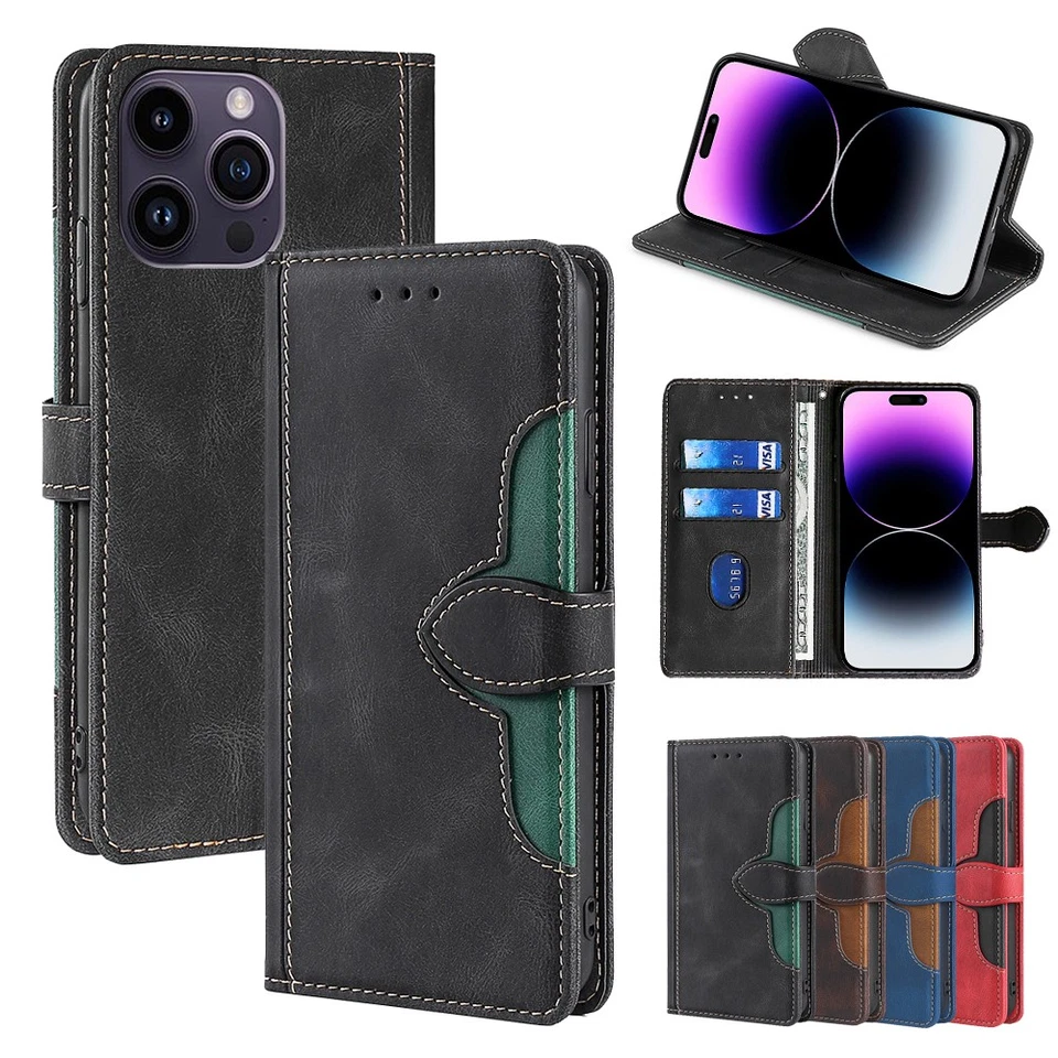 Leather Flip Card Wallet Case Cover For Huawei Nova 3 4 5T 6 7 8 9 SE Pro 7i 8i  - Image 1 of 4