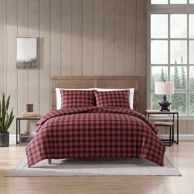 - Queen Comforter Set, Cotton Reversible Bedding, Buffalo Plaid Home Decor fo... - Image 1 of 4