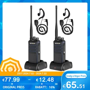 Retevis RT86A Talkies Walkie Grande Portée, Radio Robuste avec Microphone - Photo 1/15