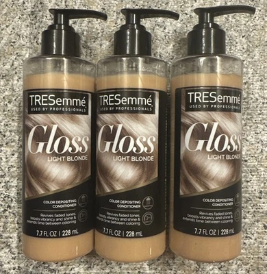 Tresemme GLOSS Color Depositing Conditioner Light Blonde 7.7oz Pump (3 pack) - Image 1 of 2