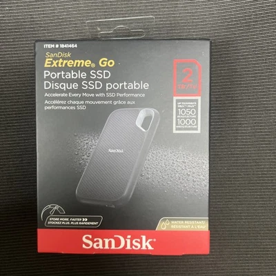 闪迪 NVMe Extreme Go 便携式 2TB 外置固态硬盘 USB 3.2 Gen 2 USB-C — 第 1/2 张图片