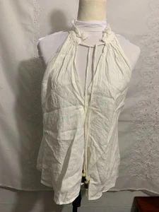 Zara Ivory Linen Top Sleeveless Size XS NWT - Picture 1 of 6