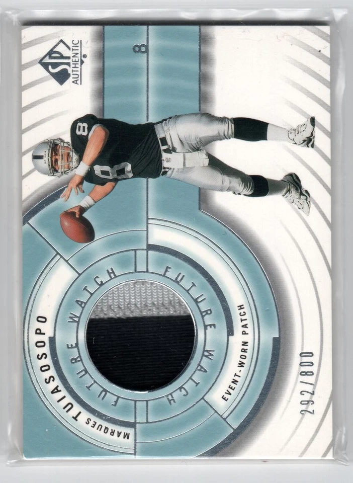 2001 SP Authentic #119 Marques Tuiasosopo JSY RC /800 - Image 1 of 1